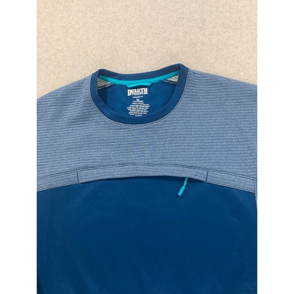 Duluth Trading Co Standard Fit Crew Sweatshirt (Men's XL) Blue - Picture 2 of 12